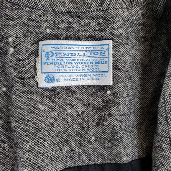 Pendleton Vintage Virgin Wool Tweed Bomber Jacket Size 20W - Picture 10 of 13